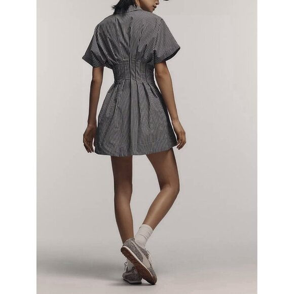 NWT Size S - The Tobie Button-Front Pleated Shirt Dress by Exquise (NWT US$178) - Picture 2 of 16
